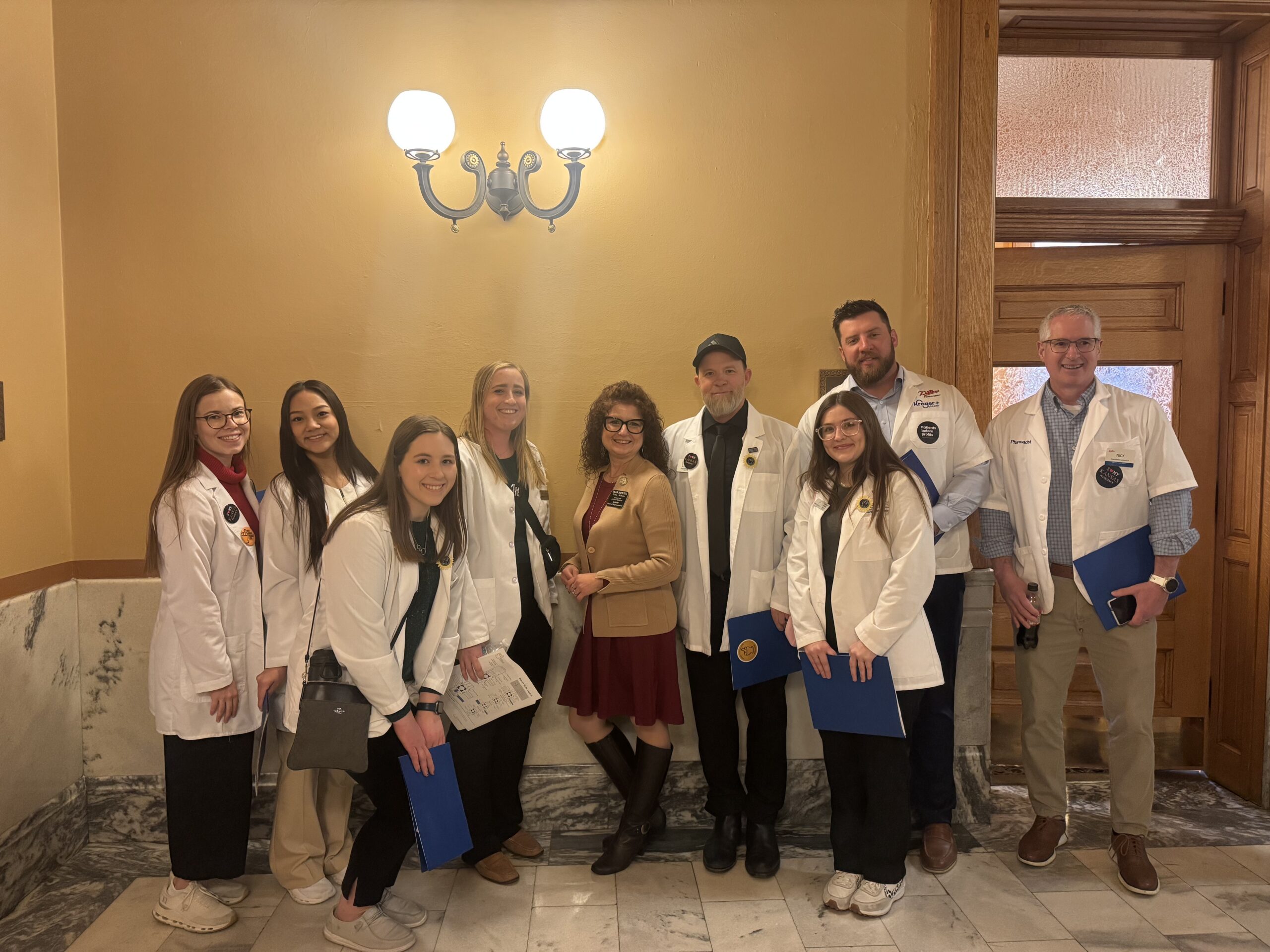 Representative Leah Howell with community members
